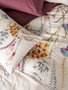 L'essentiel linge de maison Juego de funda de edredón Ranforce Claret Red